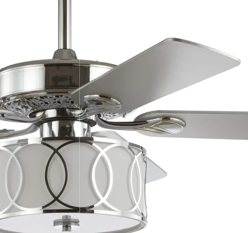Vista 8 de JONATHAN Y Circe - Ventilador de techo LED de 3 luces, 52 pulgadas, metal