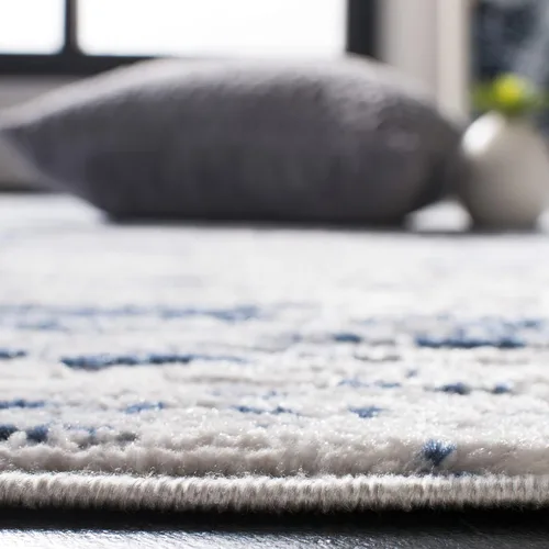 Vista 6 de SAFAVIEH Amelia Collection - Alfombra de área de 9 x 12 pies, gris y azul marino, diseño abstracto moderno, no desprende pelusa y de fácil cuidado