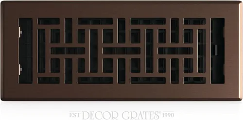 Vista 49 de Decor Grates Registro de suelo oriental AJH212-RB, 2 x 12 pulgadas, acabado de bronce frotado