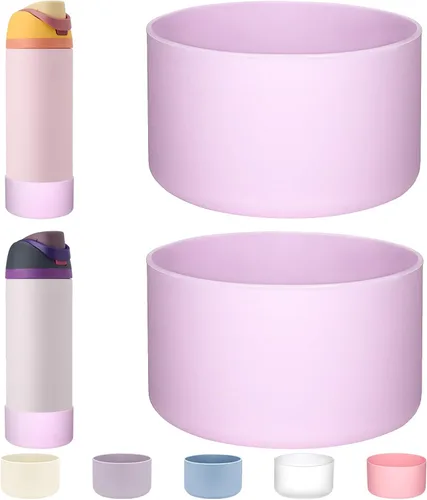 Vista 48 de WK IEASON 2 fundas de silicona para botella de agua Owala, base protectora para botella de agua Owala FreeSip Twist y Flip Flask accesorios