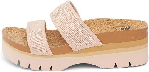 Vista 21 de REEF Sandalias Cushion Vista Higher Slide para mujer Negro