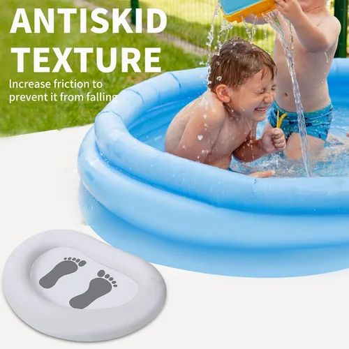 Vista 5 de Cuenca inflable de baño de pies para piscina, lavabo de pies para escalera de entrada de piscina, lavabo de pies para piscinas sobre el suelo