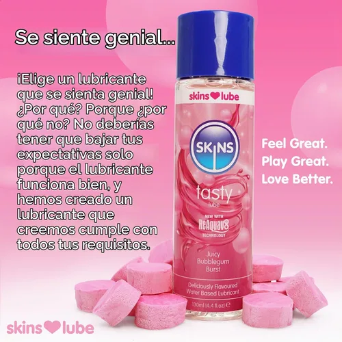 Vista 4 de Creative Conceptions LLC 82368: Lubricante a base de agua Skins Bubblegum 4.4 oz