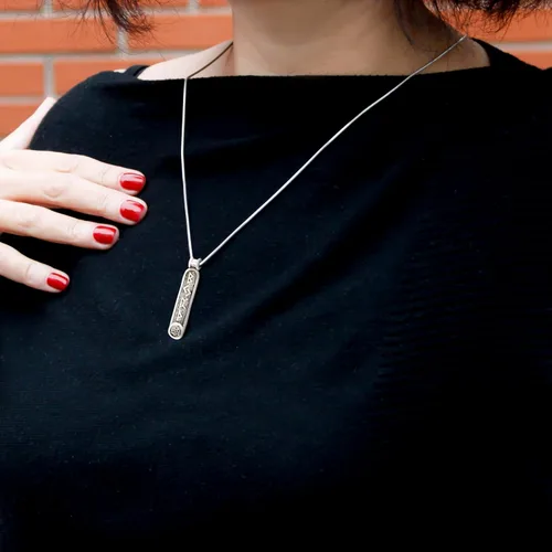 Vista 27 de Viking Rune Formula Pendant Necklace for Men Women - 925 Sterling Silver - Norse Nordic Celtic Jewelry - Runes Protection Amulet - Matching