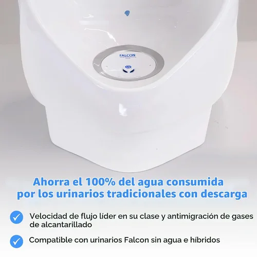 Vista 7 de Cartucho de urinario Falcon Velocity sin agua - Cartucho líquido de reemplazo para urinarios sin agua e híbridos (paquete de 20)
