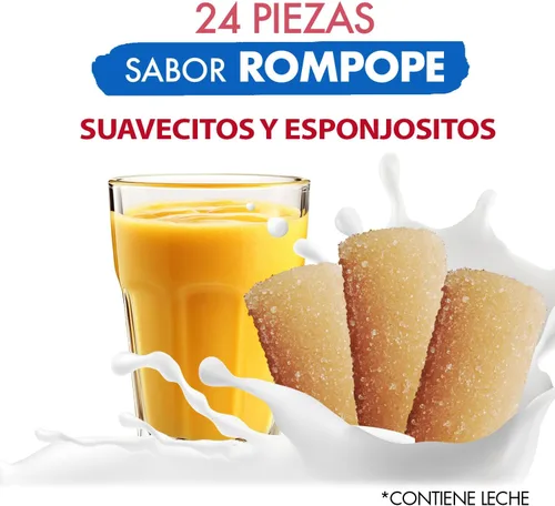 Vista 3 de Borrachines La Coculense Sabor Rompope 24pcs Caja 10.9oz sin alcohol Auténtico caramelo mexicano