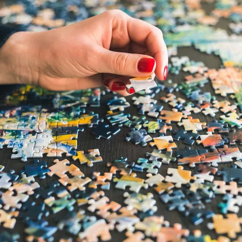 Vista 6 de Rompecabezas para adultos de 1000 piezas Alemania, grueso, resistente, preciso, entrelazado, juego familiar, rompecabezas de 1000 piezas a partir