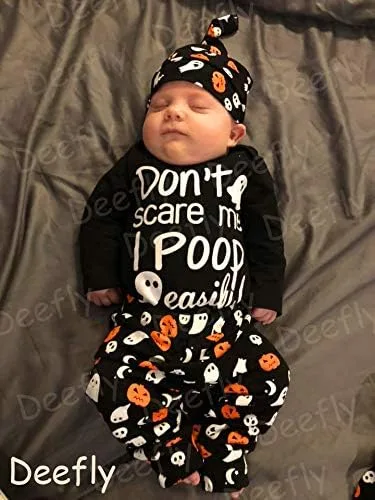 Vista 4 de Juego de 4 piezas de disfraz de calabaza para Halloween, para bebés y niños