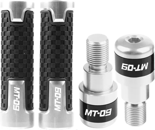 Vista 22 de Para Yamaha MT-09 FZ-09 2014 2015 2016 MT09 FZ09 MT FZ 09 Accesorios de motocicleta Manillar Grips Mano extremos Cap (Color : A Negro)