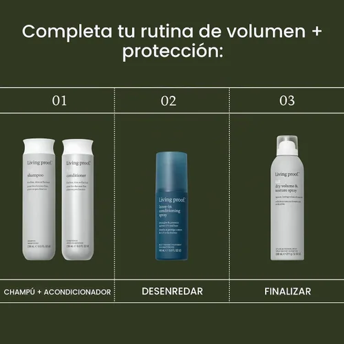 Vista 9 de Living proof Acondicionador voluminizador e hidratante completo: añade volumen, suavidad, brillo, sin silicona, seguro para cabello teñido