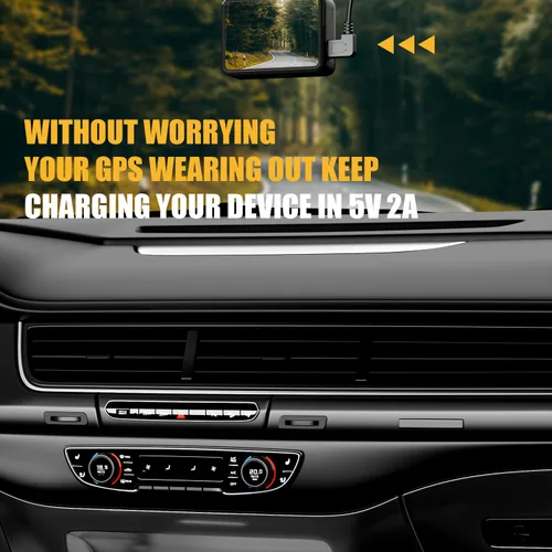 Vista 7 de Eanetf Cable mini USB, 90 grados USB 2.0 A a Mini B USB, ángulo recto USB 2.0 A-macho a Mini-B, cable de cargador de alimentación para GPS coche