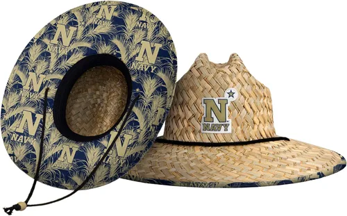 Vista 32 de FOCO - Sombrero de paja con logotipo de equipo universitario de NCAA y estampado floral para hombre