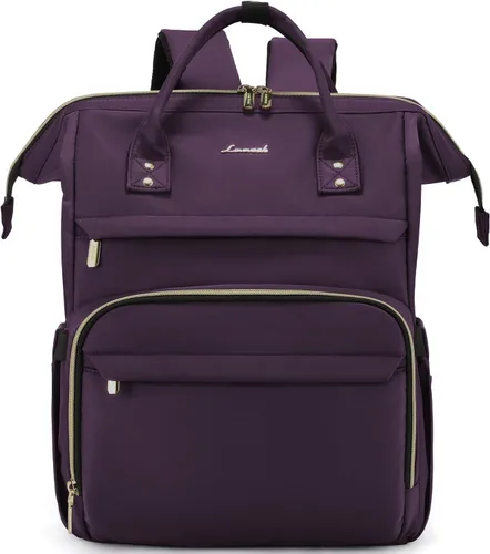 Vista 23 de Mochila para laptop LOVEVOOK para mujer, Negro, Mochilas Daypack
