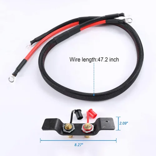 Vista 5 de Poste de batería DICMIC con cables de alto voltaje resistentes al agua para Can Am Maverick X3, se adapta a agujeros y accesorios de fábrica