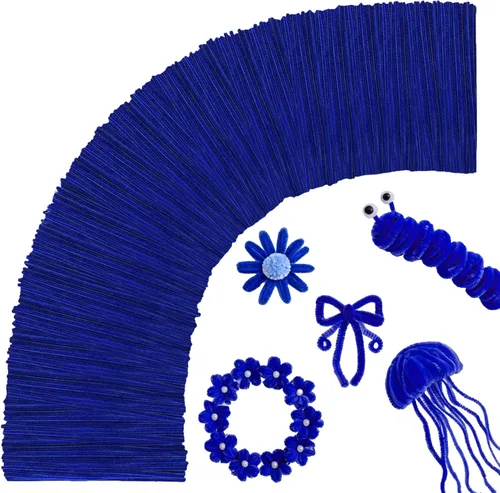 Vista 21 de Limpiadores de tubos negros para manualidades, 200 unidades de varillas de chenilla, suministros para manualidades, manualidades de Halloween