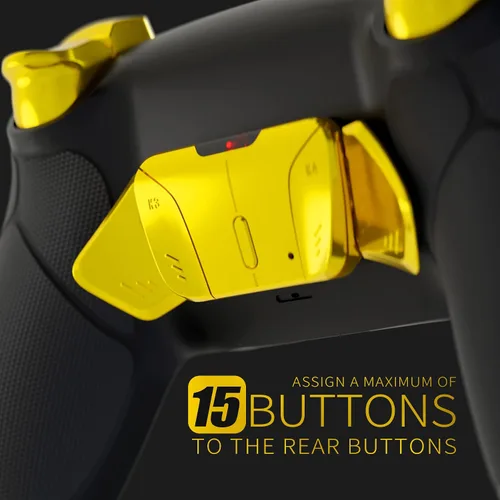 Vista 4 de HEXGAMING RIVAL PRO 4 Mappable Paddles Exchangeable Joysticks Hair Triggers Compatible with ps5 Wireless PC Gamepad - Matte black