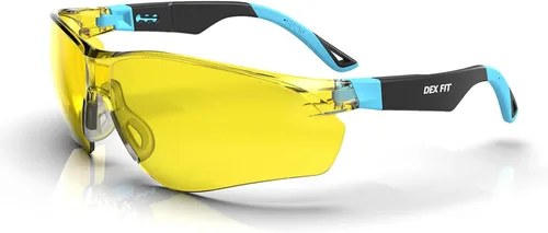 Vista 17 de DEX FIT Gafas de seguridad SG210N – Antivaho y resistentes a los arañazos Z87.1 protección ocular, patillas ajustables y agarre antideslizante