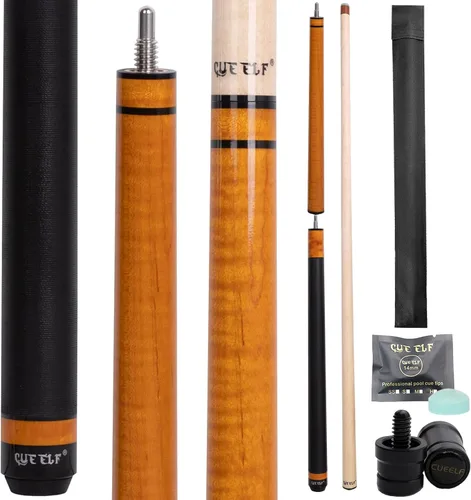 Vista 8 de CUEELF Heavy Hitter 3-Piece Jump Break Pool Cue Stick, 21oz/23oz Cue with 13.5mm Bakelite Tip and Quick-Release Joints, for Explosive Breaks and
