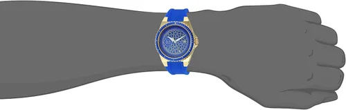 Vista 2 de TechnoMarine Technocell - Reloj de cuarzo de acero inoxidable con correa de silicona azul 26 Modelo TM-318055 Azul Reloj de cuarzo