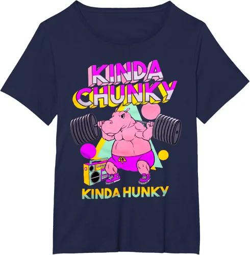 Vista 16 de Kinda Chunky Kinda Hunky, camiseta de gimnasio para culturismo, Negro