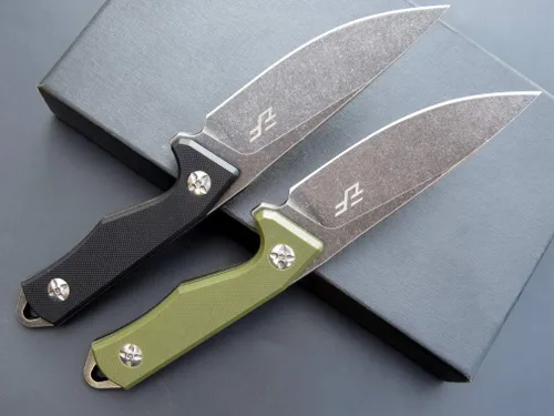 Vista 7 de Eafengrow EF107 Cuchillo de hoja fija con hoja de acero D2 y funda Kydex - Cuchillo compacto G10 para exteriores (negro)
