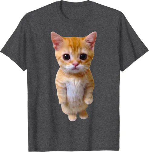 Vista 31 de El Gato Meme Sad Crying Cat Munchkin Kitty Meme Camiseta de moda Small Negro