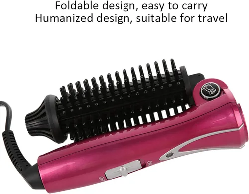 Vista 6 de Ejoyous Cepillo de rizador, cepillo mulifuncional para rizar el cabello, cepillo plegable eléctrico, herramienta de belleza portátil para peluquería