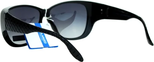 Vista 4 de SA106 Gafas de sol polarizadas de 2.165 in que se ajustan sobre OTG Butterfly Rhinestone Diva