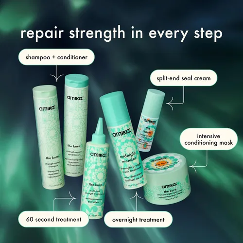 Vista 5 de amika La crema capilar de reparación instantánea más cercana, 1.7 fl oz