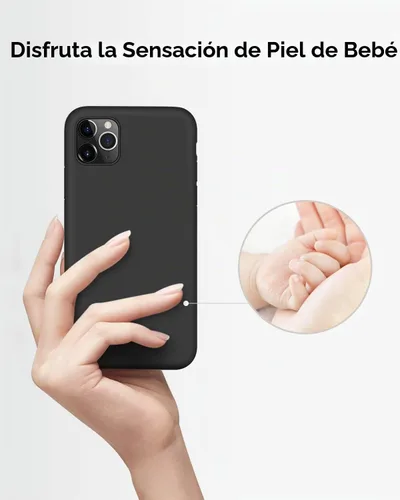 Vista 2 de DTTO Funda compatible con iPhone 11 Pro, serie Romance, funda de silicona cubierta completa [protección mejorada de cámara y pantalla] con cojín