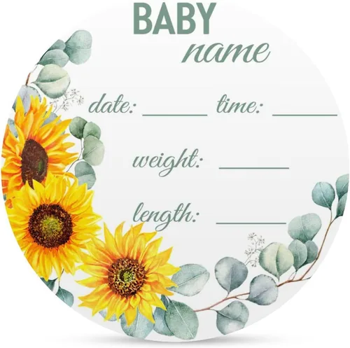 Vista 9 de Letrero de anuncio personalizado para recién nacido, letrero de anuncio de nombre de bebé para hospital, regalos de baby shower, para niñas recién