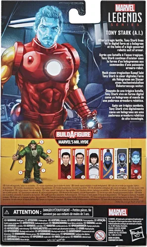 Vista 12 de Hasbro Marvel Legends Series - Figura de acción coleccionable de 6 pulgadas de Tony Stark (A.I.) para niños a partir de 4 años