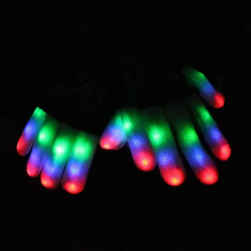 Vista 4 de Luwint Guantes con luz LED para niños Brillan intermitentemente divertidos juguetes para niños, niños y niñas de 7 a 12 años