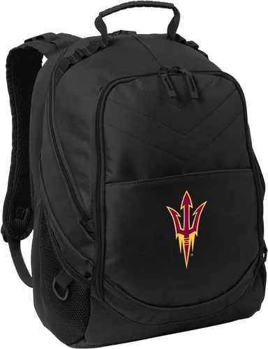 Vista 8 de Broad Bay Mochila oficial de ASU para computadora portátil del estado de Arizona, Negro -, Classic