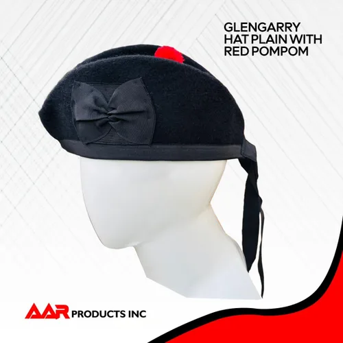 Vista 21 de AAR Gorros Glengarry Balmoral Kilt Scottish para hombre en dados y lisos 100% lana Piper 52-62