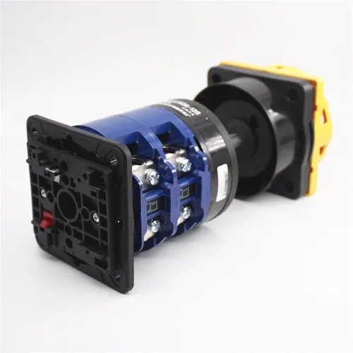 Vista 3 de LW26-125GS Power Distribution Cabinet Door Cut-Off Interlock Base DIN Rail Mounted Universal Isolator Cam Switch 125A 690V