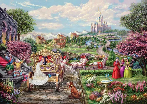 Vista 14 de MIGHTYPRINT Disney – La Bella Durmiente – Princesa Aurora y el Príncipe Felipe – Arte de pared duradero de 24 x 17 pulgadas – No hecho de papel