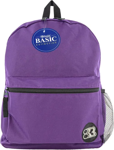 Vista 13 de BAZIC - Mochila escolar de 16 pulgadas, color negro, ligera, con parte