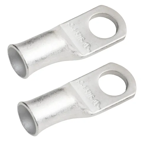 Vista 73 de SELTERM 5 piezas terminales de cable de cobre estañado 1/0 AWG perno de 1/2", extremos de cable de batería, terminales de anillo, conectores