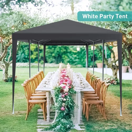 Vista 7 de Tienda de campaña para exteriores de 10 x 30 pies, tiendas grandes para fiestas, graduaciones, bodas y cumpleaños, tienda de campaña para eventos