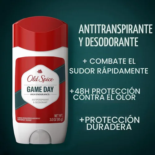 Vista 2 de Old Spice anti-perspirant High Endurance Solid Invisible, 3-Ounce de incienso (Pack de 6)