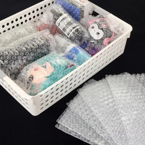 Vista 6 de 200 piezas de bolsas de plástico de burbujas, 4 x 6 pulgadas Bolsas de plástico de burbujas transparentes Materiales de embalaje para artículos