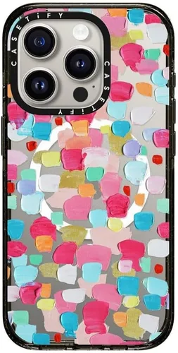 Vista 142 de CASETiFY Impact Funda para iPhone 15 [Probada contra Caídas de Grado Militar 4X / Protección contra Caídas de 8.2 pies / Compatible con Magsafe]