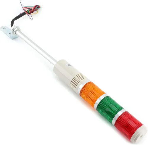 Vista 21 de Othmro - Luces de advertencia industriales Andon luces indicadoras de luz intermitente, 24 V, 3 W, 2 niveles (sin zumbador), 1 unidad Rojo Verde
