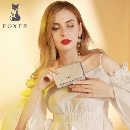 Vista 6 de FOXER - Cartera de piel para mujer con bolsillo para monedas