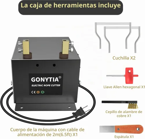 Vista 5 de cortador de cuerda eléctrico 60W, cuchilla térmica de la herramienta