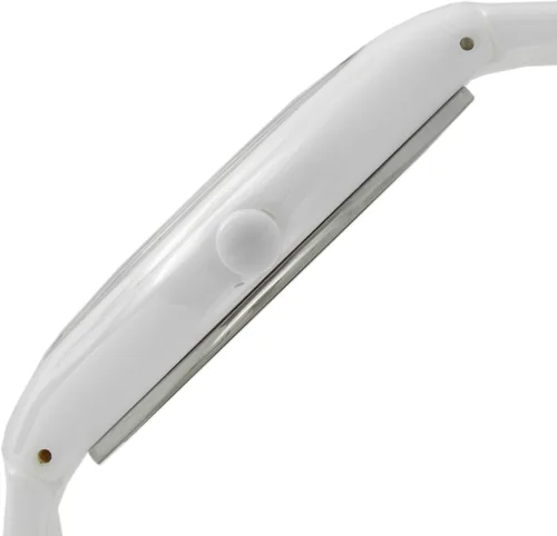 Vista 4 de Peugeot Swiss Reloj de cerámica para mujer con hebilla de acero inoxidable