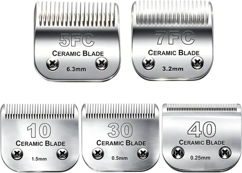Vista 25 de 7PCS10 Cuchillas de aseo para perros compatibles con Andis Dog Clipper #10+30+40+3FC+4FC+5FC+7FC