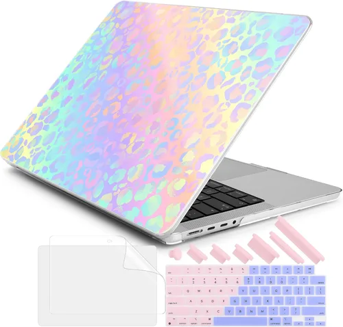 Vista 11 de DONGKE Funda para M5 MacBook Pro de 14 pulgadas 2025 2024-2021 M4 M3 M2 M1, cubierta de carcasa dura de plástico compatible con A3434 A3112 A3401