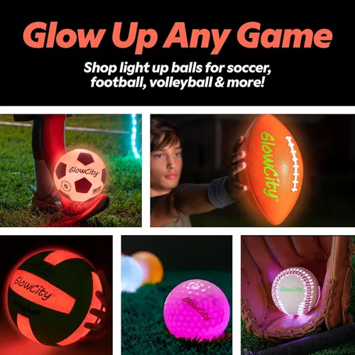 Vista 9 de GlowCity Baloncesto que brilla en la oscuridad – Tamaño 5, 6, 7 bola iluminada para niños, adolescentes y adultos – Juegos nocturnos al aire libre